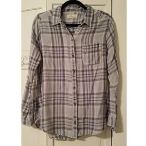 Blue Plaid Button Down